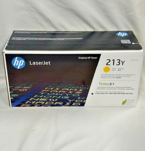 HP 213Y Extra High Yield Yellow Laserjet Toner Cartridge W2132Y