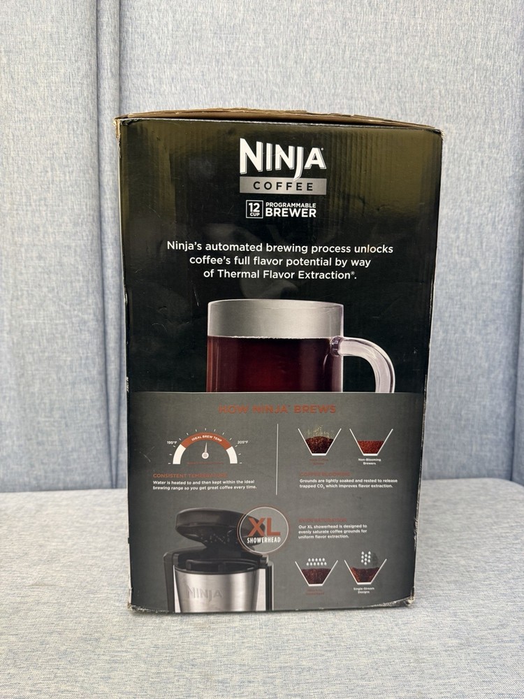 Ninja CE251 12-Cup Programmable Brewer Coffee Maker - Silver