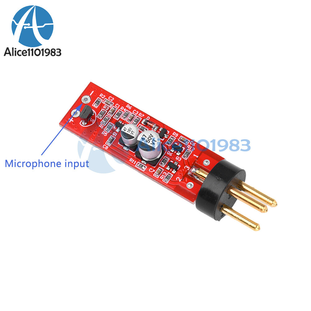 Diaphragm Condenser Microphone Recording Amplifier Module 48V Phantom Power Mic