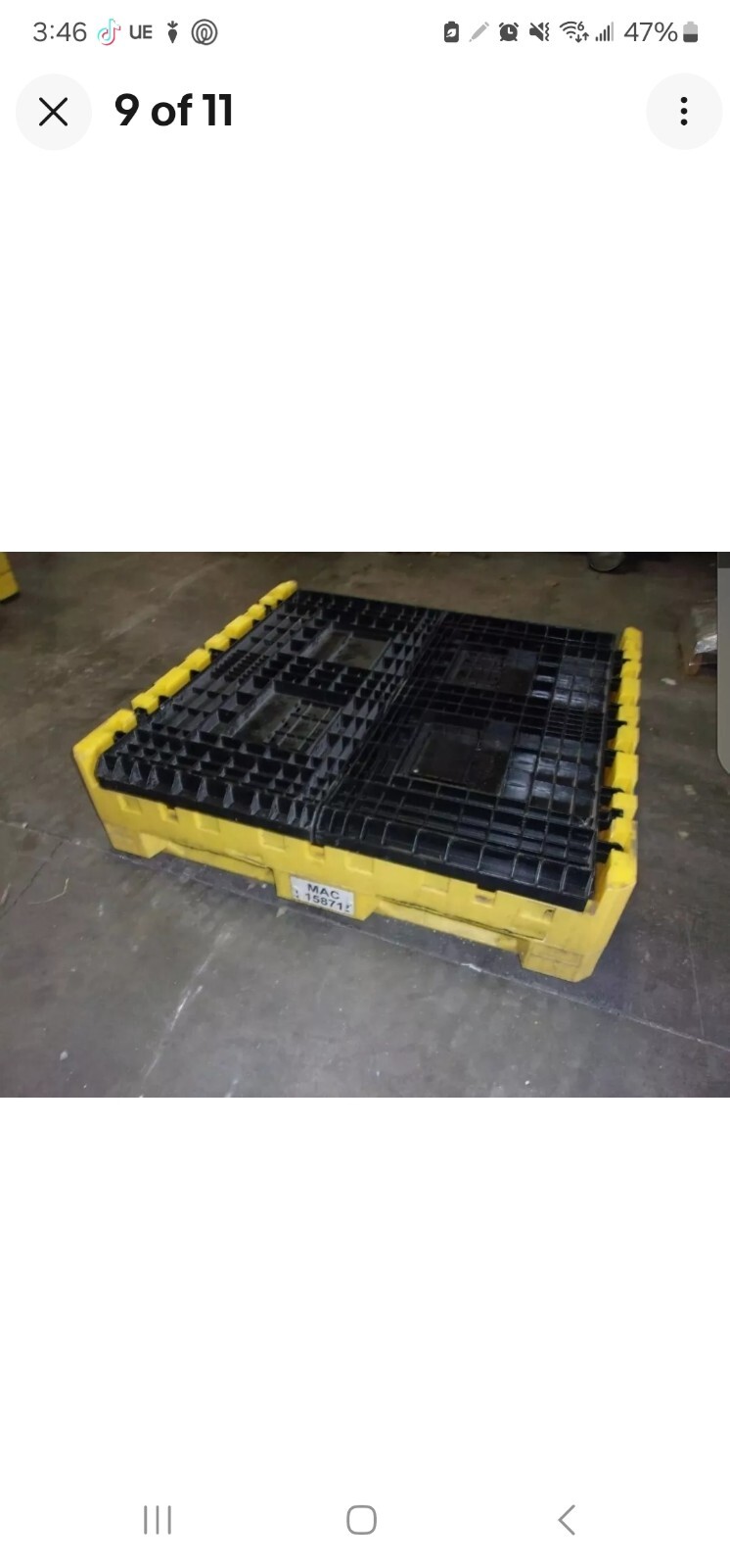 48"x45"x25" & 34" Gaylord Collapsible Bulk Shipping Pallet Containers Bins