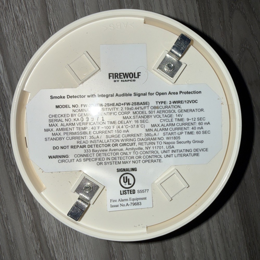Napco FW-2S Smoke Detector