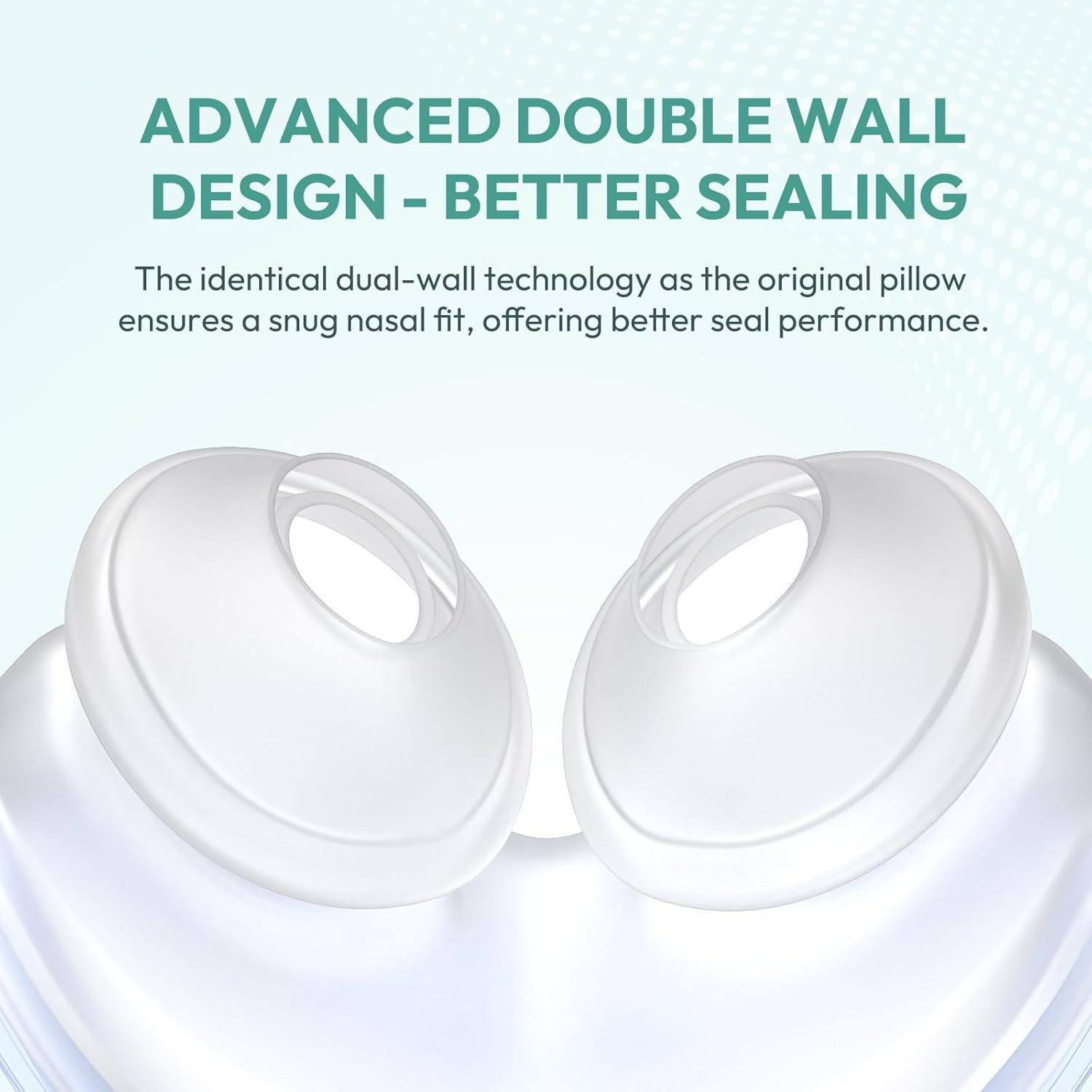 2 Pack Replacement Nasal Pillow Cushion for ResMed AirFit P10 size Medium