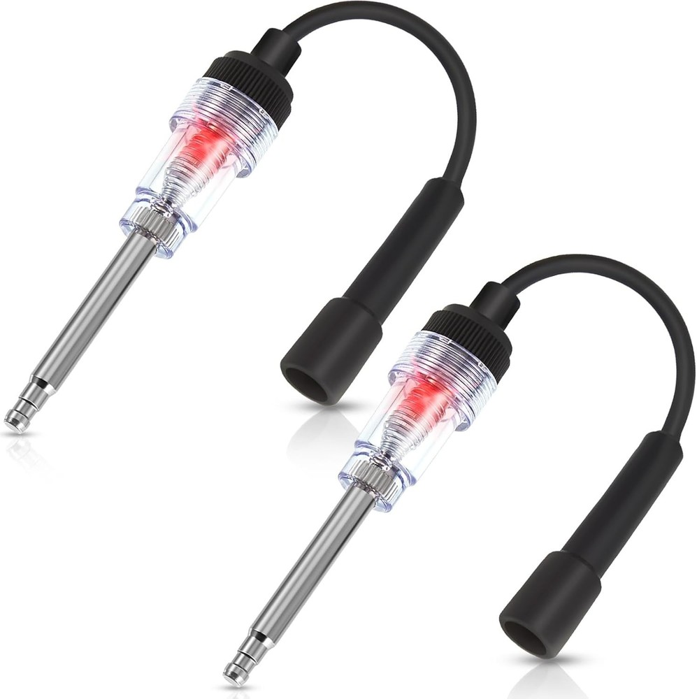 Inline Spark Plug Tester Engine Straight Boot Ignition Tester Light Lawnmower