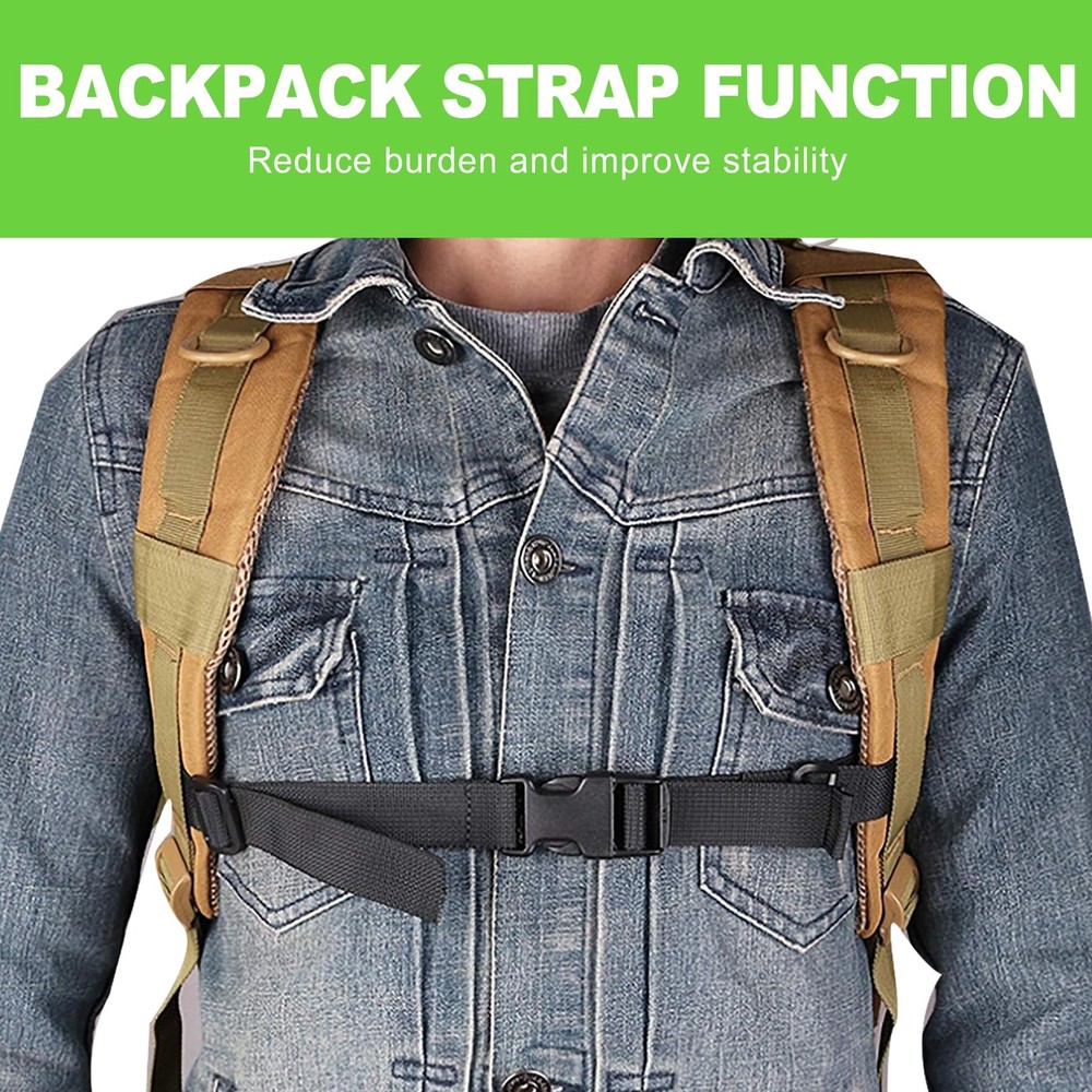 CeroDimo Adjustable Backpack Chest Strap Universal Sternum with black