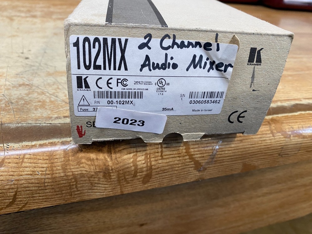 Kramer Electronics 102MX - 2 Channel Stereo Audio Mixer