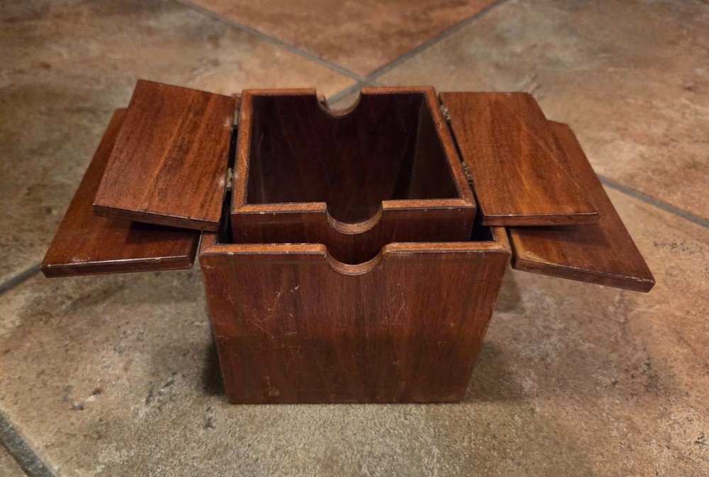 2 Wood Nesting Boxes Magic Mentalism Tricks