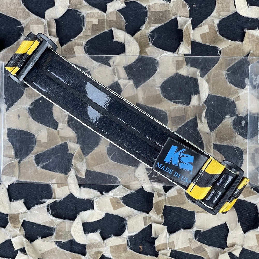NEW KM Paintball Universal JT Goggle Strap - Caution Warning