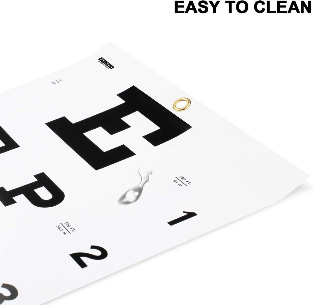Washable Snellen Eye Chart - Essential Tool for Vision Testing & Education