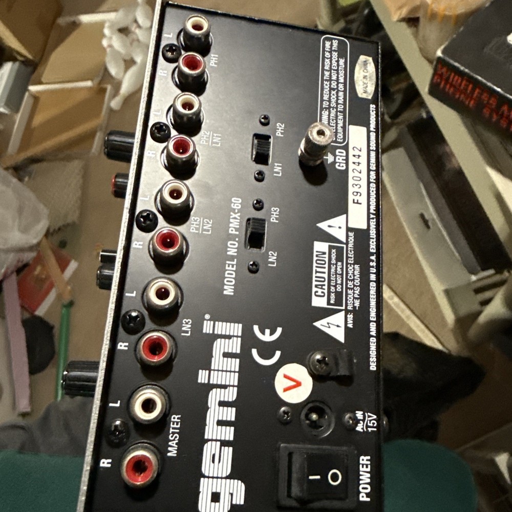 Gemini PMX 60 Stereo PreAmp Mixer