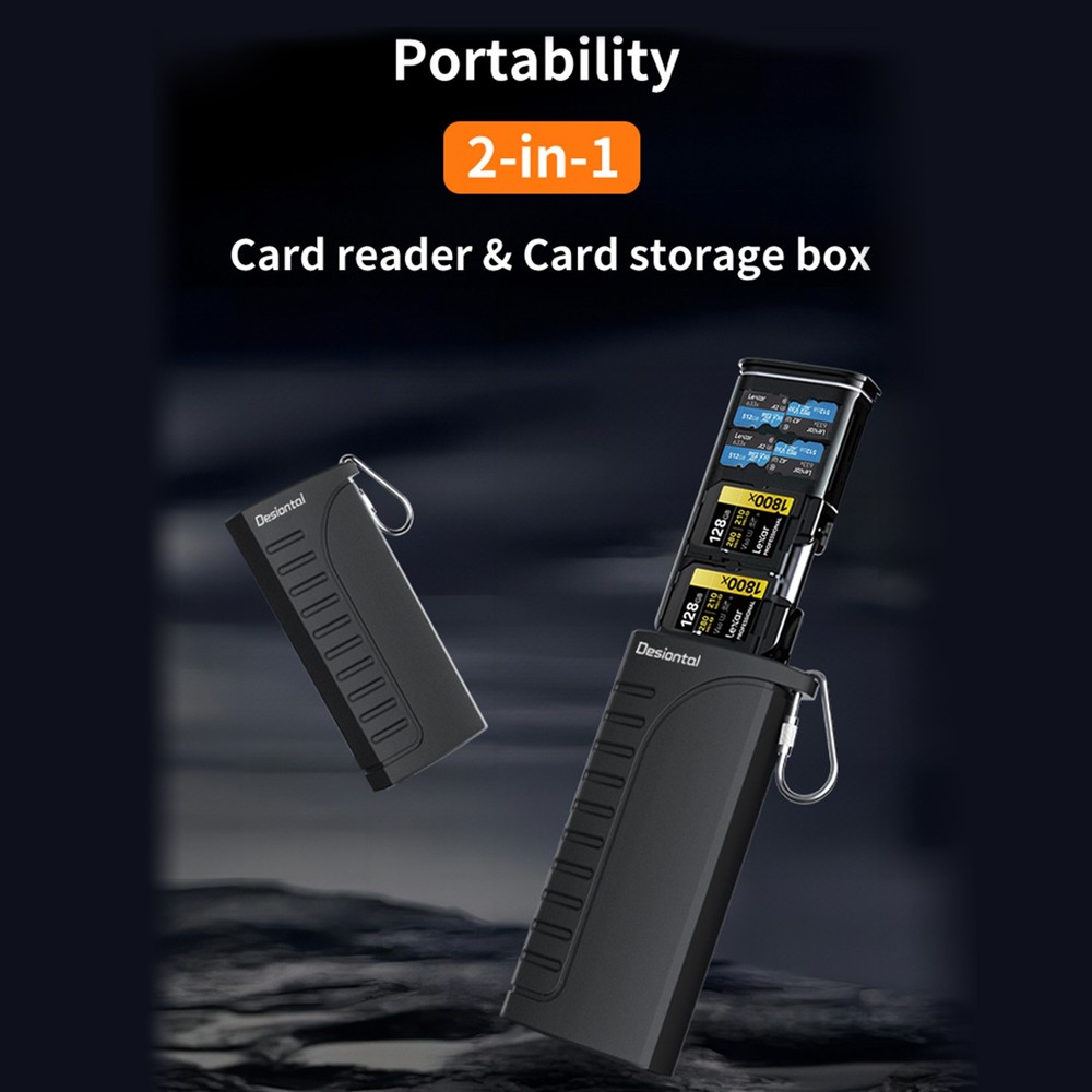 High-Speed SD Card Reader Type-C USB 3.1 Interface SD TF SIM Card Holder Case