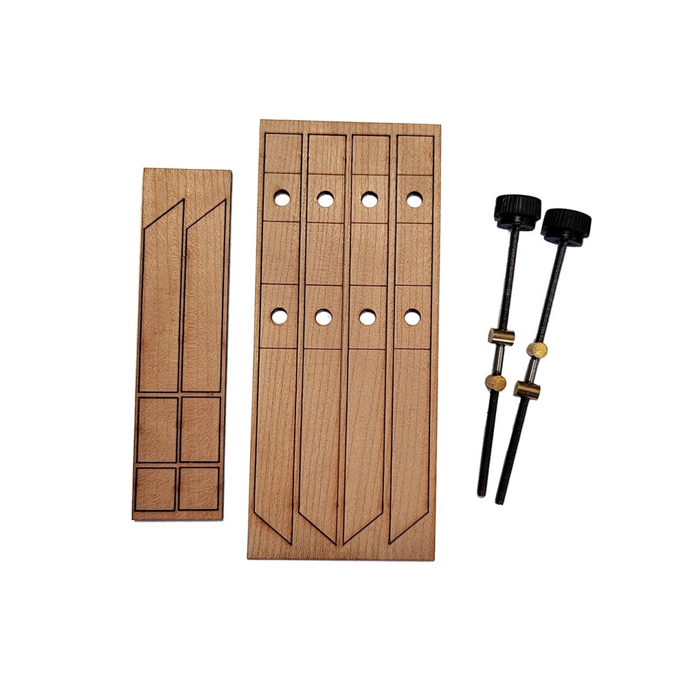Ship Model Tool: Pear Wood Hull Parallel Clamp | Auxiliary Clips Set