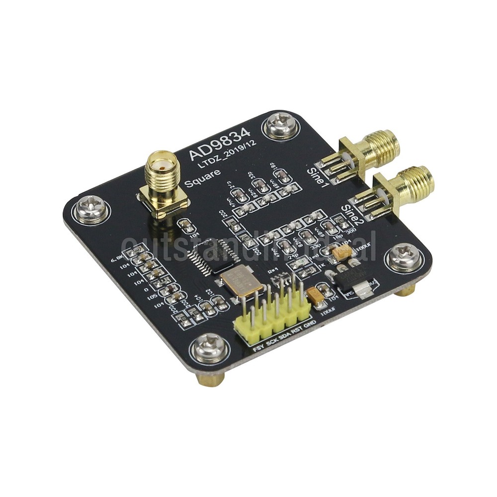 AD9834 Signal Generator Module Circuit Board Sine Triangle Square Wave Output #