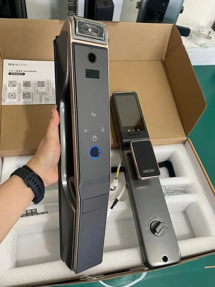 Smart Door Lock 3D Face Recognition Camera FingerPrint Palmar vein Security Lock