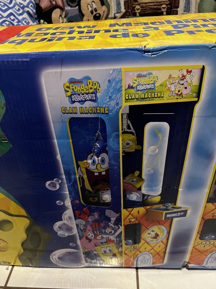 Arcade 1Up SpongeBob SquarePants Claw Machine NEW OPEN BOX