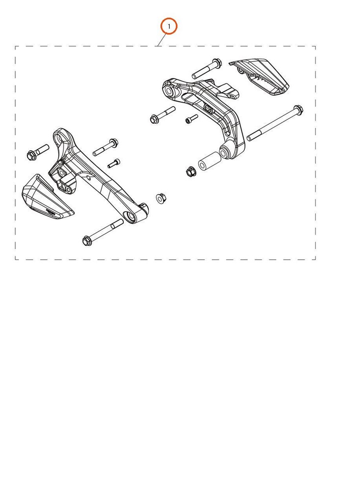 Triumph A9788152 - Genuine OEM Frame Protector Slider Kit