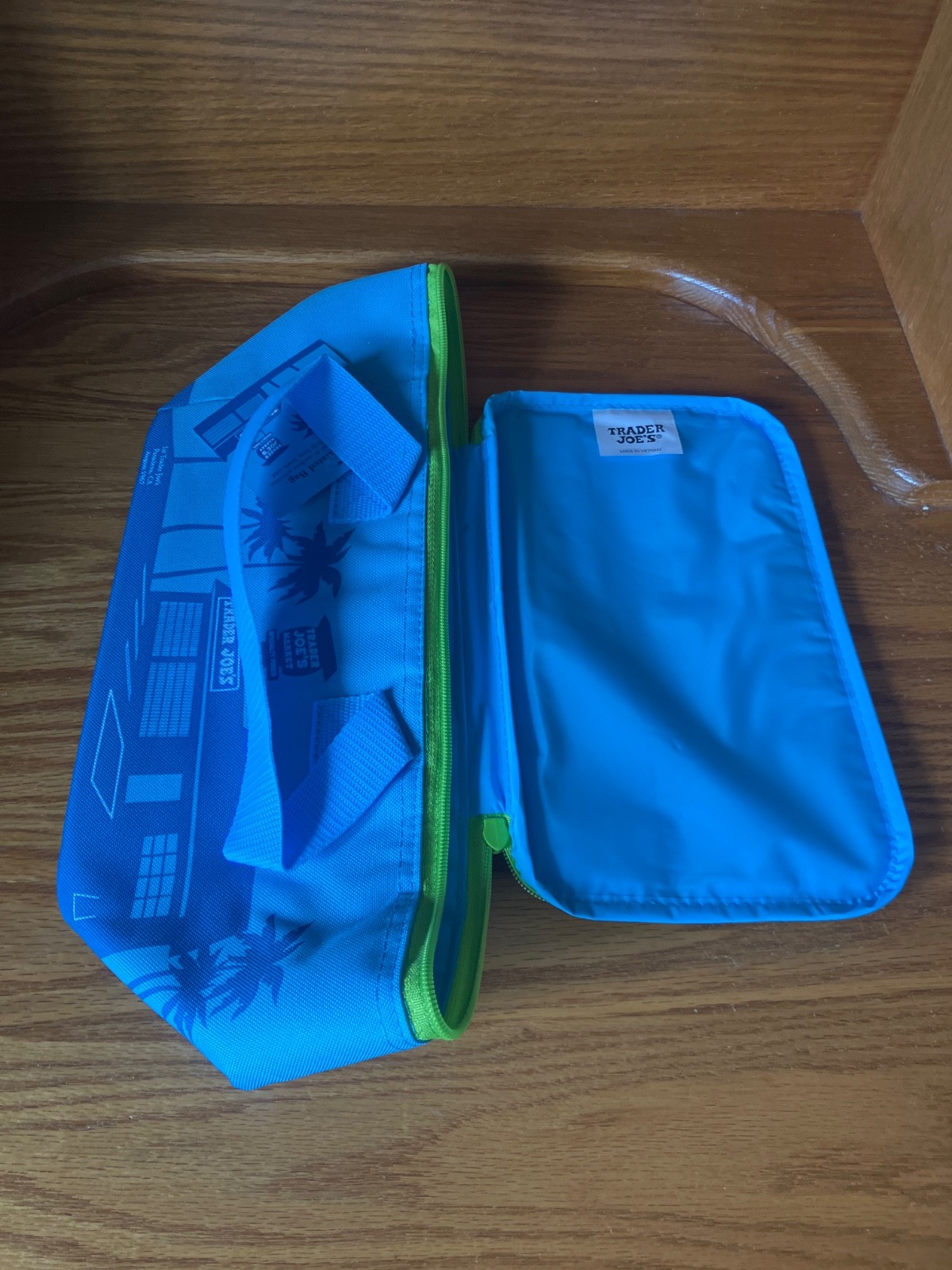 Trader Joe’s Mini Insulated BAG /TOTE BLUE LIMITED IN HAND. MORE AVAILABLE
