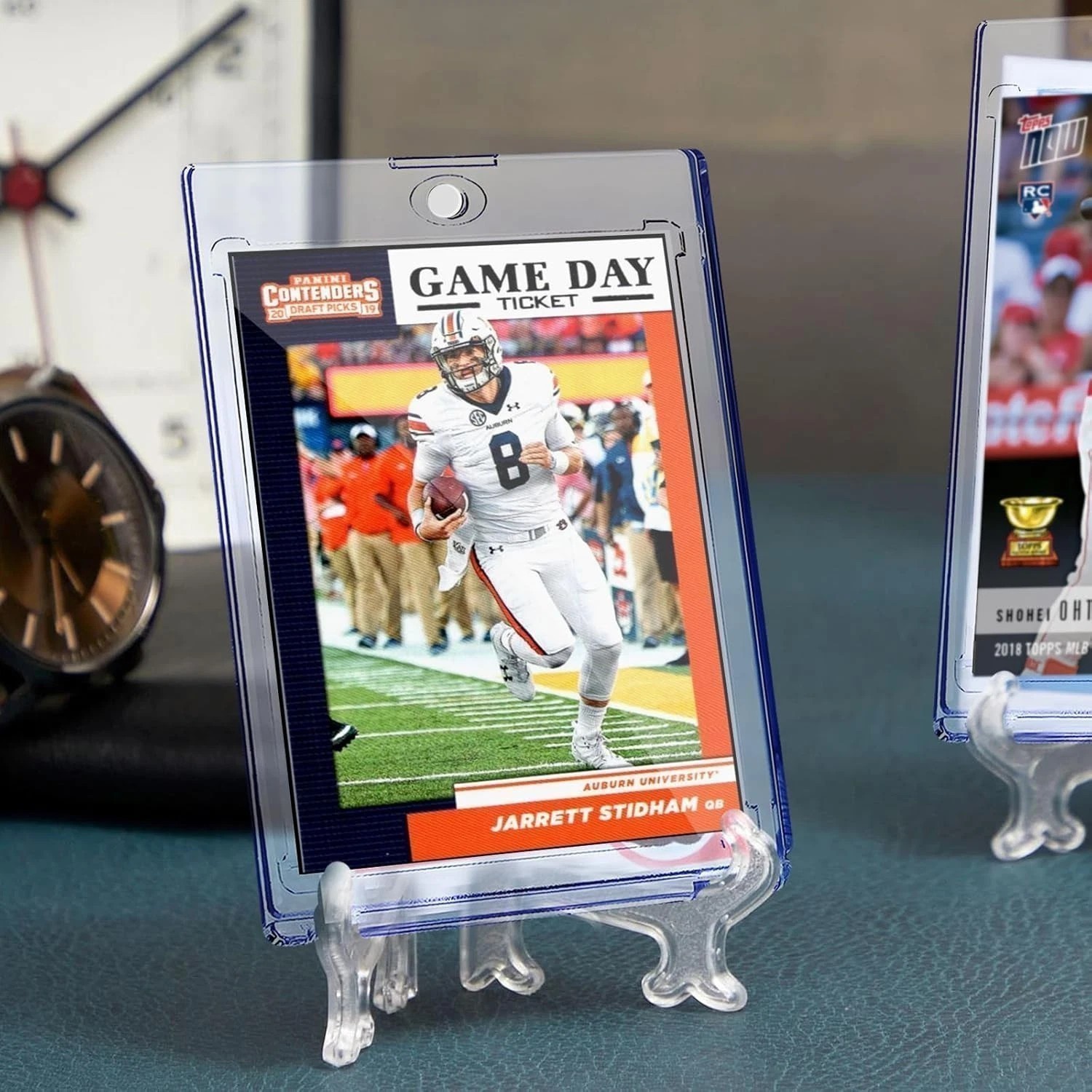 ⭐100 Pack Magnetic Trading Sports Card Holders 35pt One-Touch Hard UV Protection