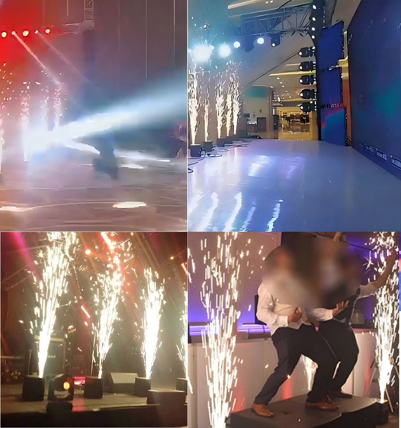 2bag*200g Cold Spark Machine Powder,Indoor2-3M, for Weddings,Stages,Party(400g)