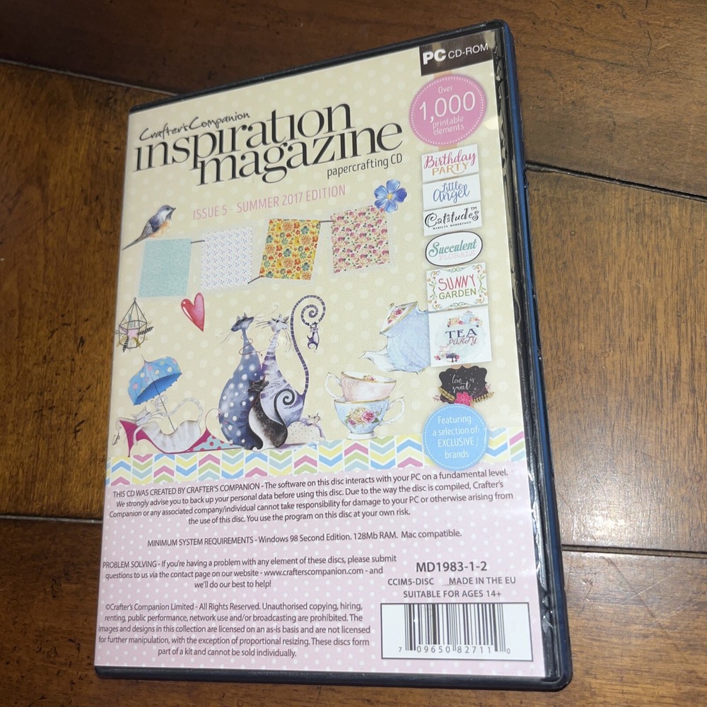 Spectrum Noir Tips & Tutorial, CRAFTERS COMPANION CD-ROM, No serial number