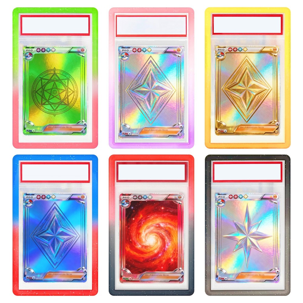💥Gradient Slab Bumper Guard Protector Skin TPU Stackable For PSA Graded Card