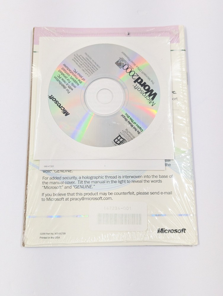 Discovering Microsoft Word 2000 w/Product Key CD-ROM Software Application