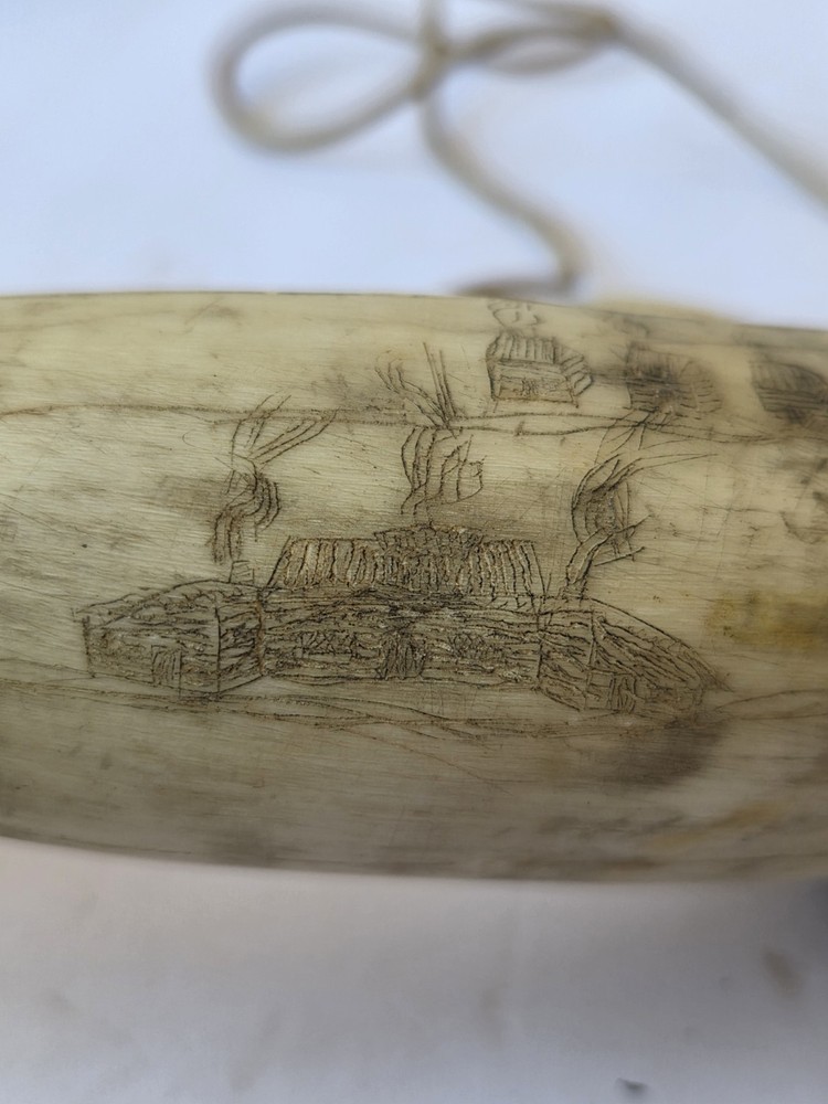 2-Antique Powder Horn