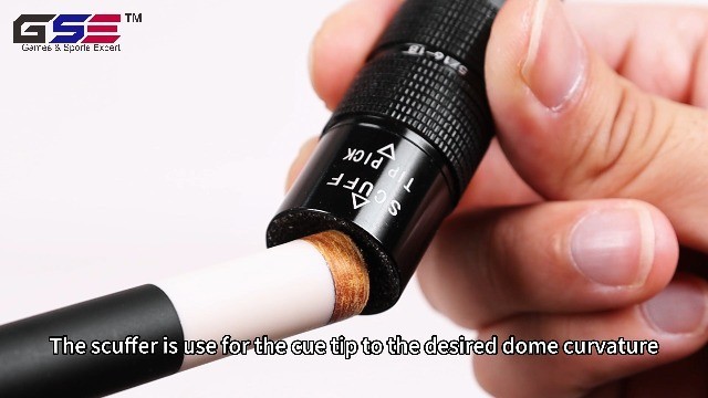 Billiard Pool Cue Tip Tool - Scuffer, Shaper, Aerator & Joint Protector Accessor