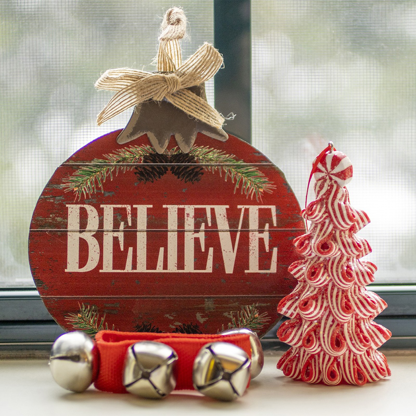 4 Pcs Wrist Bells 11in Ankle Bells Jingle Bells with 5 Silvery Bells Red