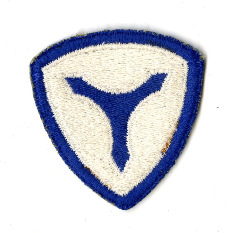 3rd Service Command White Back Patch WWII Vintage Mid Atlantic