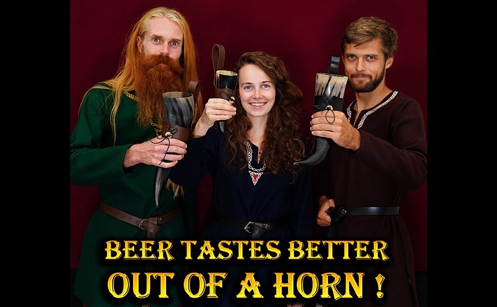 Viking Horn Mug Drinking Beer Ale Medieval Cup Game Tankard Wine Mead Mug 250 ML