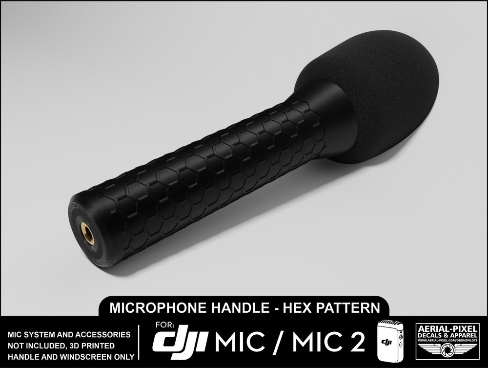 DJI Mic or Mic 2 Traditional Microphone Grip Handle