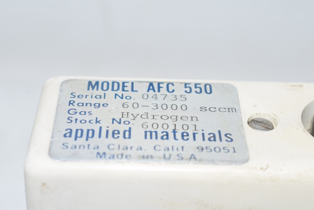 Applied Materials Mass Flow Controller Model AFC-550 Hydrogen-Gas 60-3000 SCCM