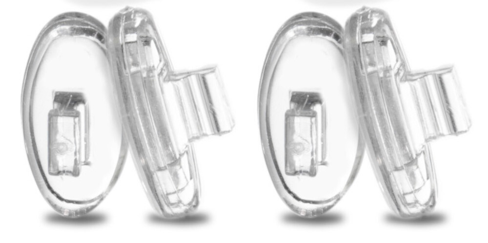 😎 2 Pair:14mm Push-On Snap-In Nose Pads for EyeGlasses Sunglasses Nike Flexon