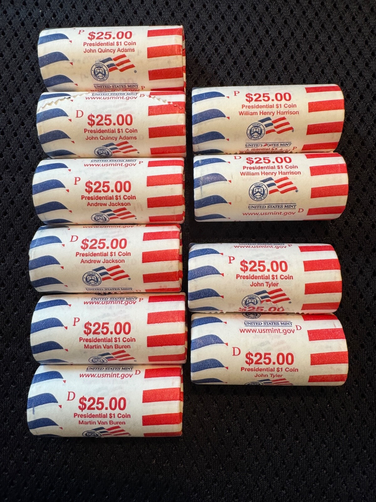 COMPLETE BU Presidential Dollar Set P&D - 80 BU Coins from US Mint Rolls