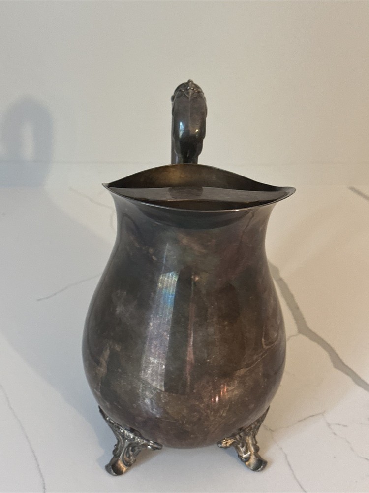 FB Rogers Silver Plated Footed beverage Creamer Pitcher