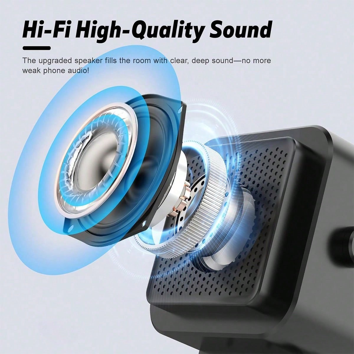 Wireless Induction Speaker 5-in-1 Bluetooth Speaker With Phone Stand