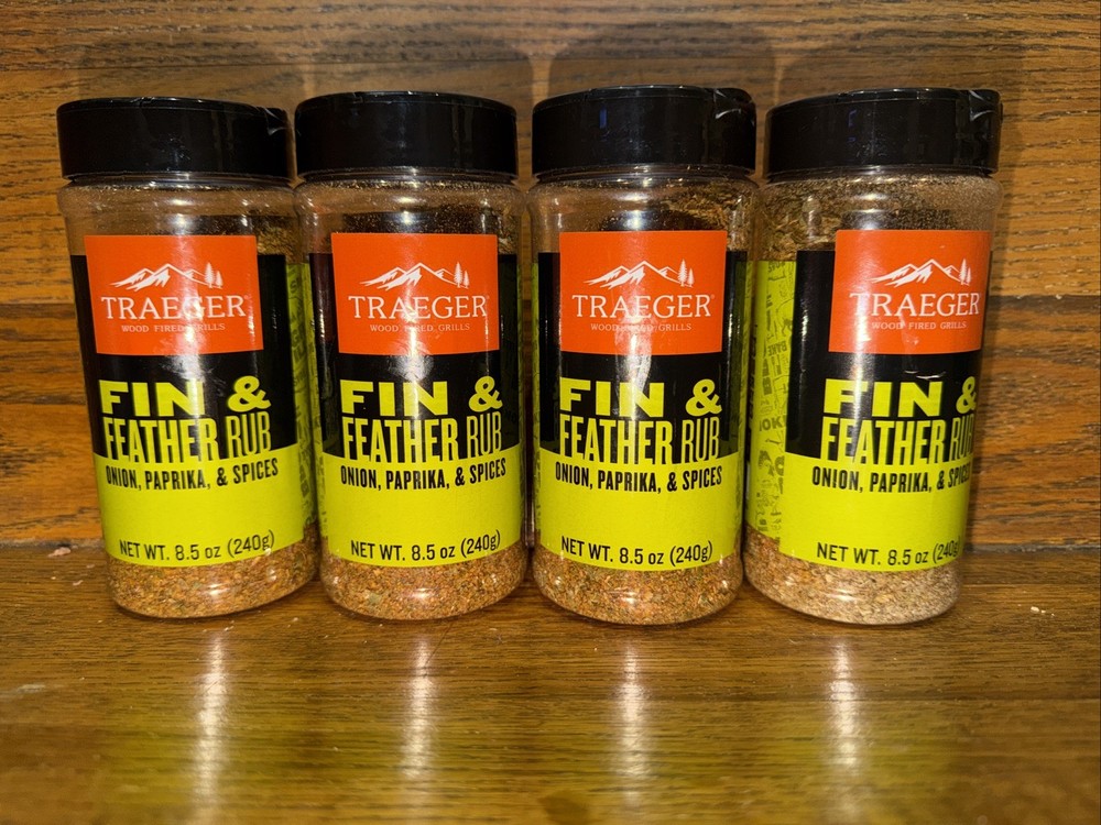 4 Pack Traeger Fin & Feather Rub 8.5 Oz.