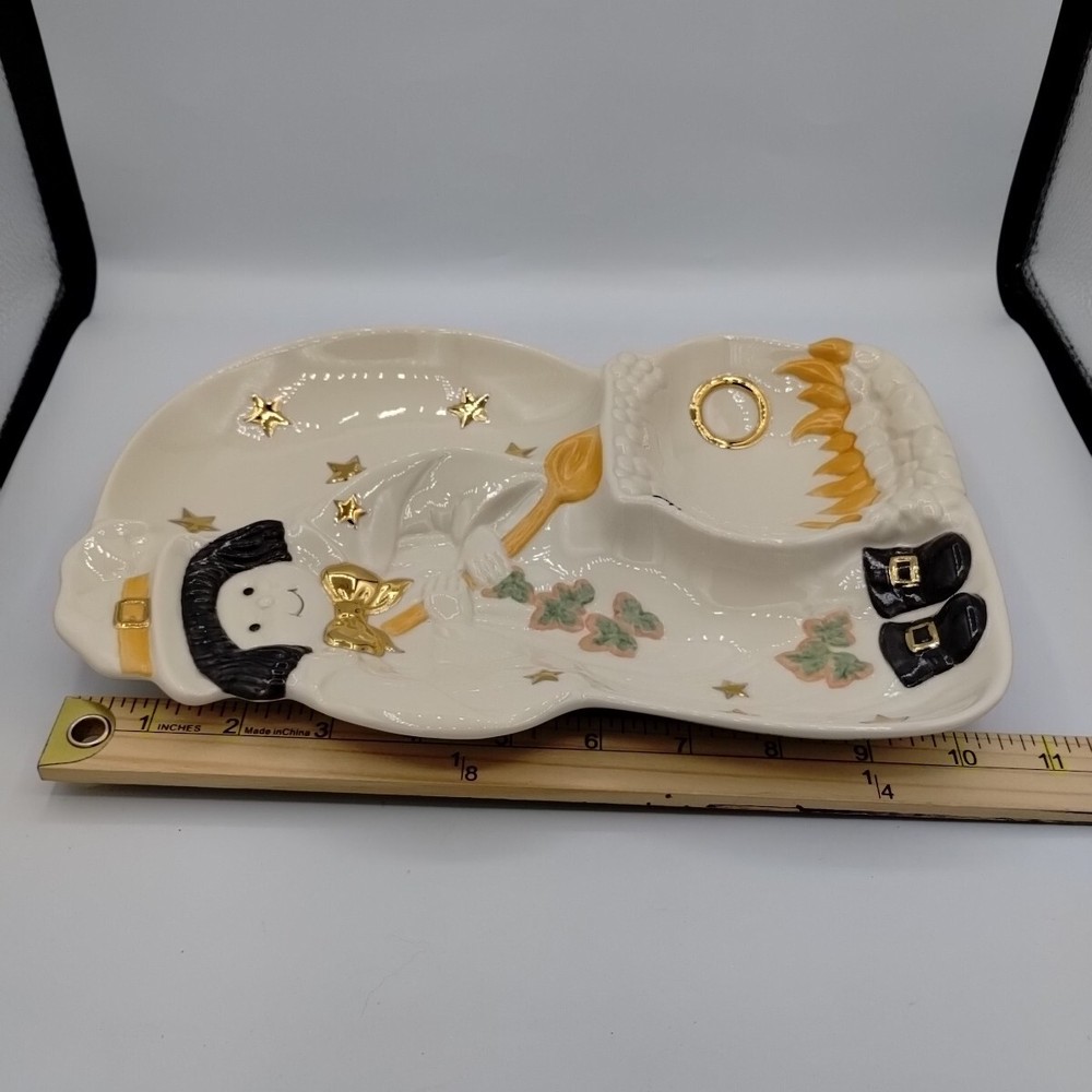 Lenox Occasions Halloween Divided Server Witch Cauldron Stars