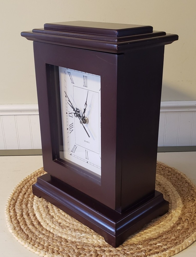Mantle Clock Hidden Storage Compartment Safe Bonus Portfolio Case Quartz