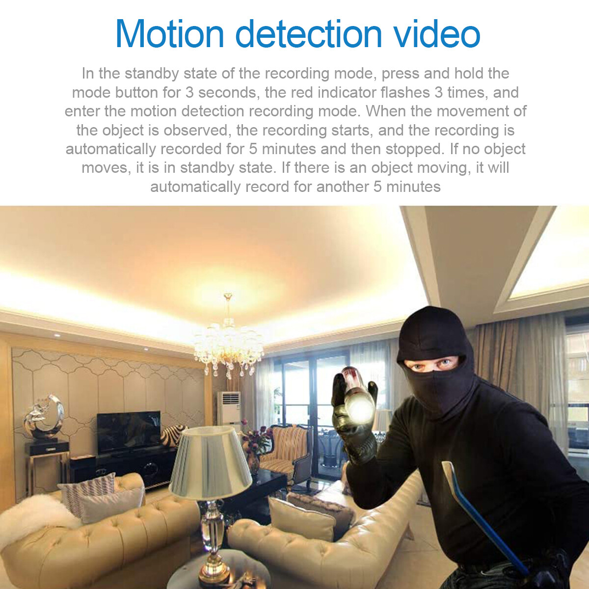 1080P HD Mini Camera Motion Detection Camcorder Night Vision Home Security Cam