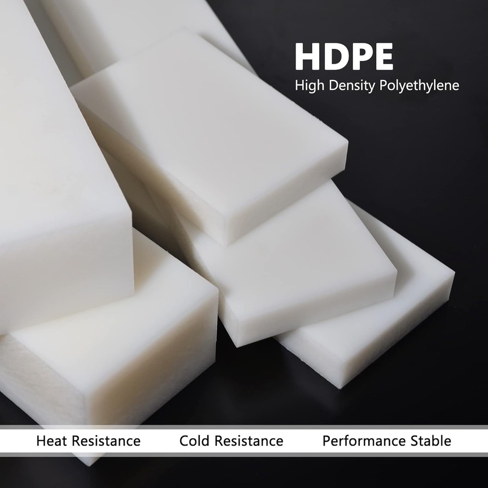 HDPE Block White PE Polyethylene Rectangular Solid Plastic Tapping Block High...