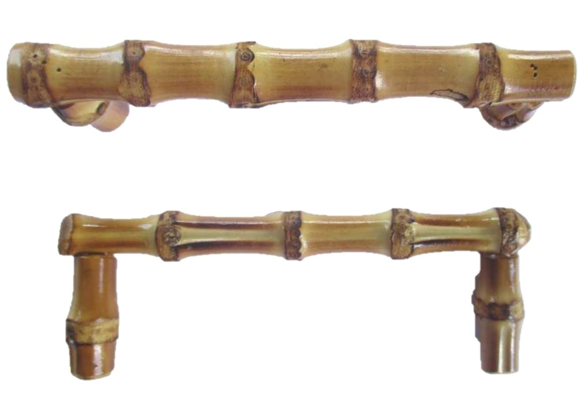Bamboo Wood Handles Bath/Kitchen Cabinet/Drawer Pulls-Set of 2- Eco-Friendly