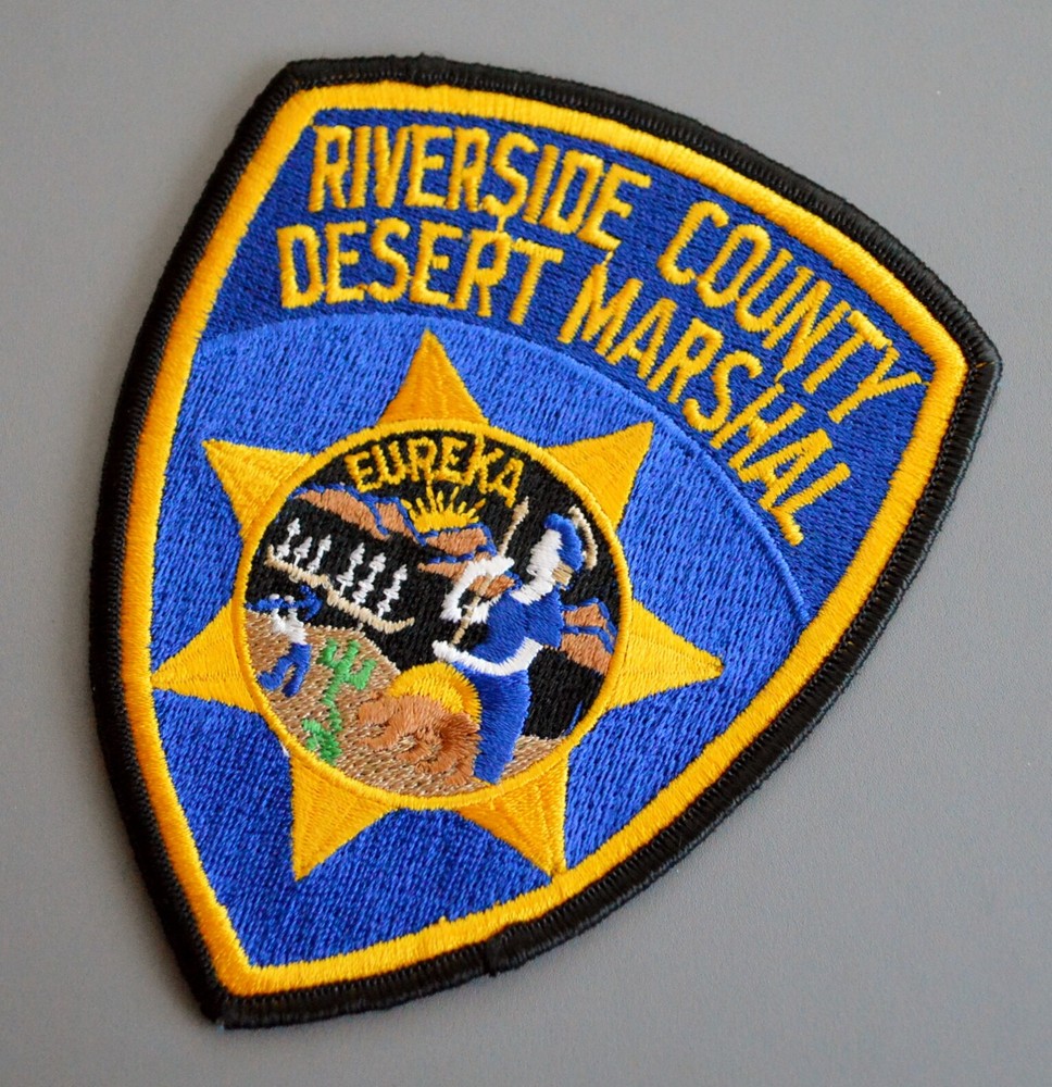 Riverside County California Desert Marshal Patch ++ Mint CA