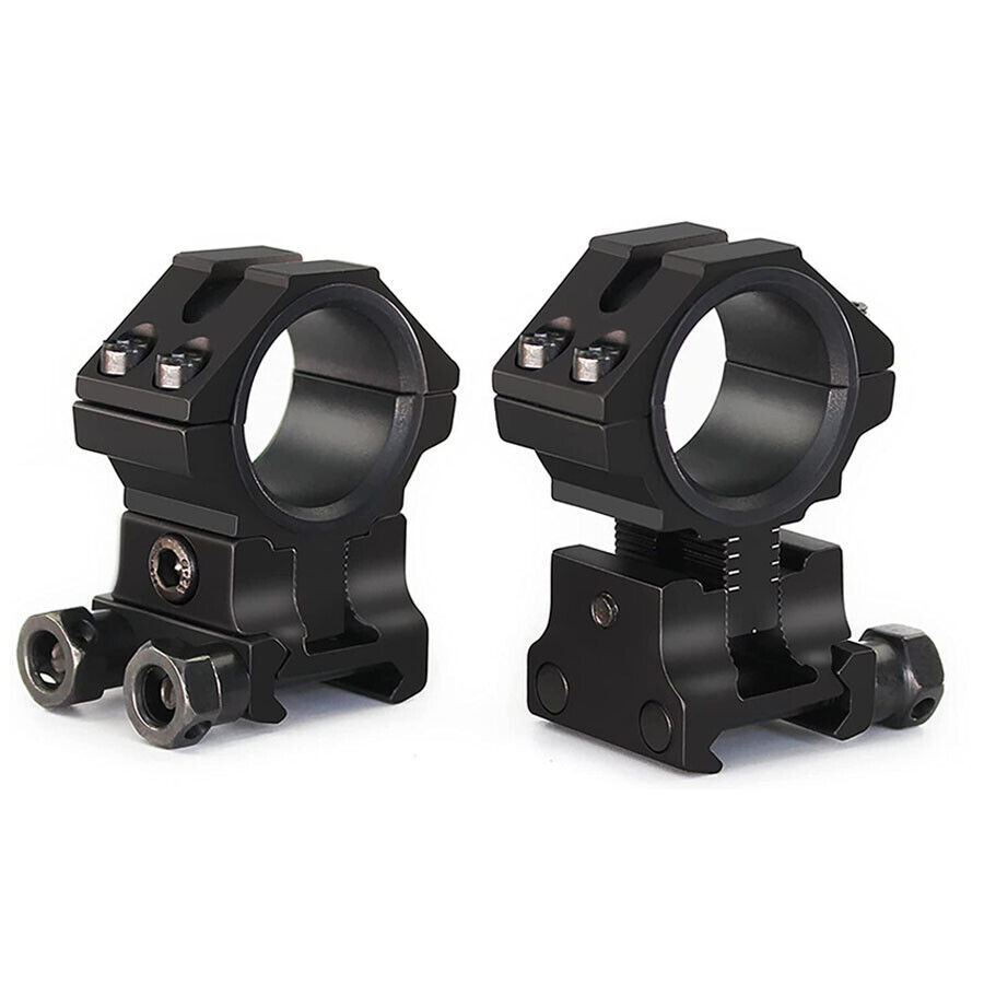 2Pcs Precision Scope Rings 1''/30mm Adjustable Height Scope Mount for 20mm Rail
