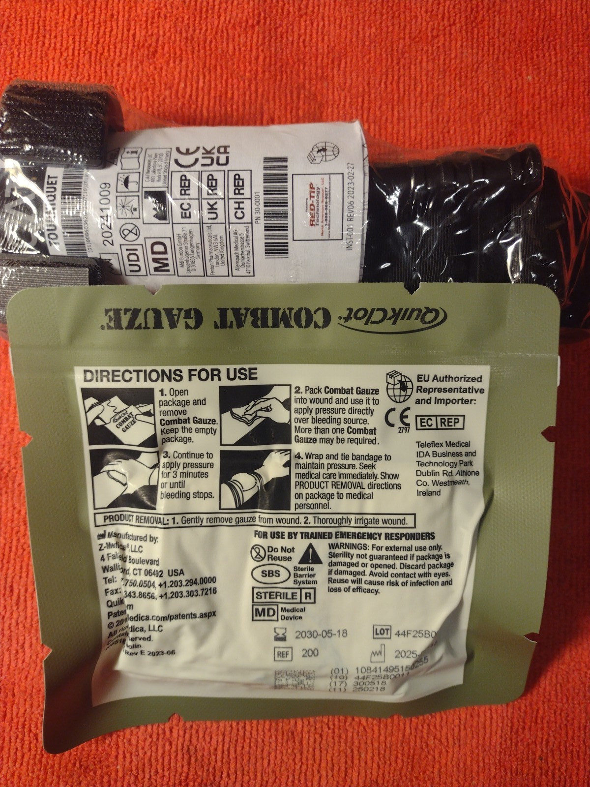 IFAK JFAK EMT COMBAT MEDIC BLEED STOP KIT NAR CAT G7 TQ w QuickClot COMBAT GAUZE