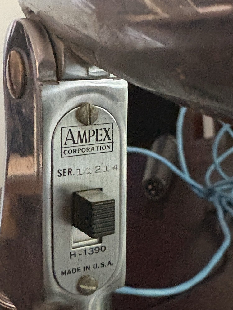 #2 Testing Working Vintage Ampex H1390 Microphone 2 With Stand And Cable