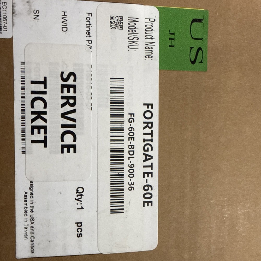 Fortinet FG-60E Fortigate-60E Network Security Firewall - Same Day Shipping