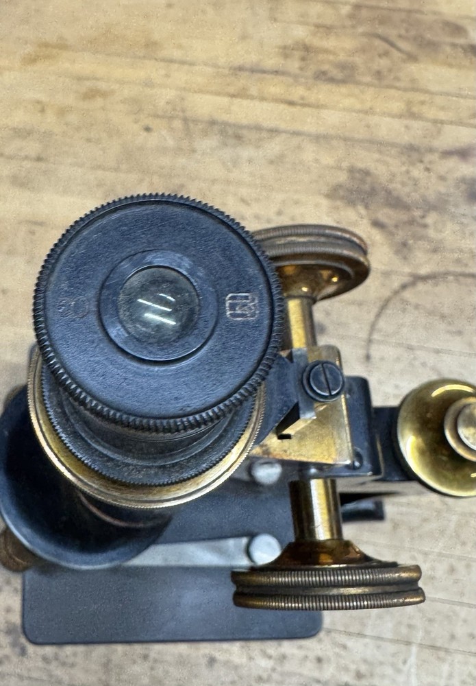 Antique Spencer Lens Co 3 objective Microscope Vintage Science Lab