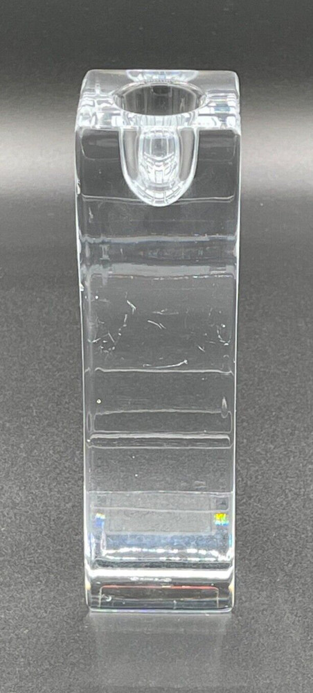 Lenox Crystal SERENITY Ovations Collection Candlestick Wavy Pattern