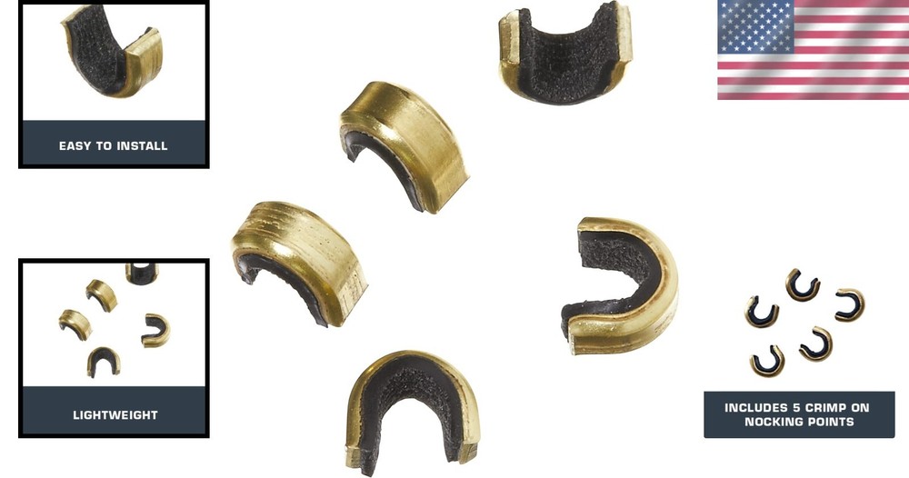 Professional Quality Bowstring Nocks - 5-Pack for Enhanced Accuracy & Stability